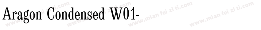Aragon Condensed W01字体转换